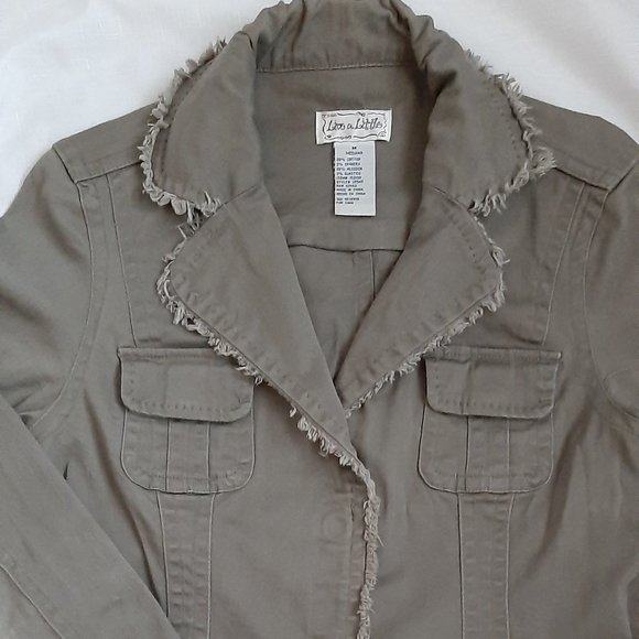 Live a Little Women`s Boho Raw Edge Jacket (M) - Picture 4 of 15